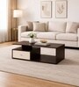 Royal Haven Grand Edition Luxury Wooden Centre Table In Flowery Wenge Finish
