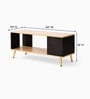Royal Haven Grand Edition Luxury Wooden Centre Table In Flowery Wenge Finish