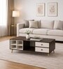Royal Haven Grand Edition Luxury Wooden Centre Table In Flowery Wenge Finish