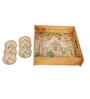 Royal Heritage Wooden Tray & Coaster Set
