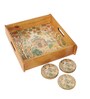 Royal Heritage Wooden Tray & Coaster Set