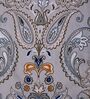 Grey Abstract 180 TC Polyester King Sized Bedsheet With 2 Pillow Covers