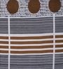 Brown Abstract 180 TC Polyester King Sized Bedsheet With 2 Pillow Covers