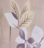 Beige Floral 180 TC Polyester King Sized Bedsheet With 2 Pillow Covers