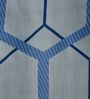Blue Floral 180 TC Polyester King Sized Bedsheet With 2 Pillow Covers