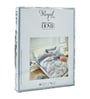 Grey Floral 180 TC Polyester King Sized Bedsheet With 2 Pillow Covers
