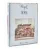 Red Floral 180 TC Polyester King Sized Bedsheet With 2 Pillow Covers