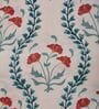 Green Floral 180 TC Polyester King Sized Bedsheet With 2 Pillow Covers