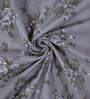Green Floral 180 TC Polyester King Sized Bedsheet With 2 Pillow Covers