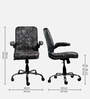 Royal Leatherette Executive Chair in Grey Colour Royal Leatherette Executive Chair in Grey Colour