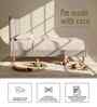 Royal Lines Boucle Kids Toddler Bed With Box Storage In Cream Colour