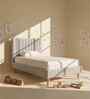 Royal Lines Boucle Kids Toddler Bed With Box Storage In Cream Colour