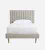 Royal Lines Boucle Kids Toddler Bed With Hydraulic Storage In Cream Colour