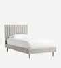 Royal Lines Boucle Kids Twin Bed With Box Storage In Cream Colour
