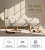 Royal Lines Kids Toddler Bed In Cream Colour
