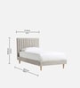 Royal Lines Kids Twin Bed In Cream Colour