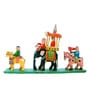 Royal Maharaja Procession Wooden Figurine