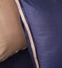 Royal Navy Blue 300TC 100% Cotton Solid Flat Embroidered Super King Bedsheet With 2 Pillow Covers