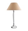Royal Ovoid chrome lamp with Golden shade