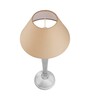 Royal Ovoid chrome lamp with Golden shade
