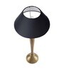 Royal Ovoid gold brushed lamp with Black shade