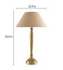 Royal Ovoid gold brushed lamp with Golden shade