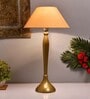Royal Ovoid gold brushed lamp with Golden shade