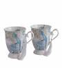 Royal Peacock 350ml White Ceramic (Set of 2) Coffee Mugs