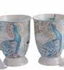 Royal Peacock 350ml White Ceramic (Set of 2) Coffee Mugs