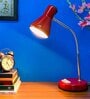 Royal Red Metal Study Lamp