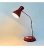 Royal Red Metal Study Lamp