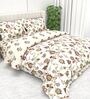 Royal Ruby Buta 4-Piece Combo Of Double Bed AC Comforter & Bedsheet Set