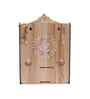 Royal Walnut Finish Ganesha Printed Wooden Pooja Mandir