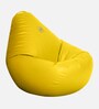 Royal XL Leatherette Bean Bag Cover in Yellow Colour