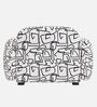 Royale Abstract Linear 1 Seater Polyester Upholstered Sofa
