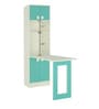 Royale Space Saving Kids Study Table in Misty Turquoise Finish