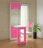 Royale Kids Study Table in Barbie Pink Finish with Chair