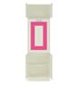 Royale Kids Study Table in Barbie Pink Finish with Chair