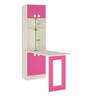 Royale Kids Study Table in Barbie Pink Finish with Chair