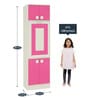 Royale Kids Study Table in Barbie Pink Finish with Chair