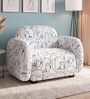 Royale Modern Muse 1 Seater Sofa In White Colour