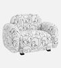 Royale Modern Muse 1 Seater Sofa In White Colour