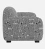 Royale Urban Maze 1 Seater Polyester Upholstered Sofa In Optical Art Pattern