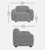 Royale Urban Maze 1 Seater Polyester Upholstered Sofa In Optical Art Pattern