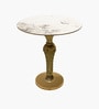 RoyalGold Marble Top Coffee Table Set in Gold Finish