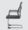Atlanta Breathable Mesh Cantilever Chair In Grey Colour