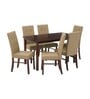 Royaloak Elite 6 Seater Dining Table Set In Sheesham Wood Finish