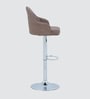 Muar Leatherette Bar Stool in Brown Colour