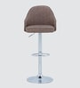 Muar Leatherette Bar Stool in Brown Colour