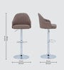 Muar Leatherette Bar Stool in Brown Colour
